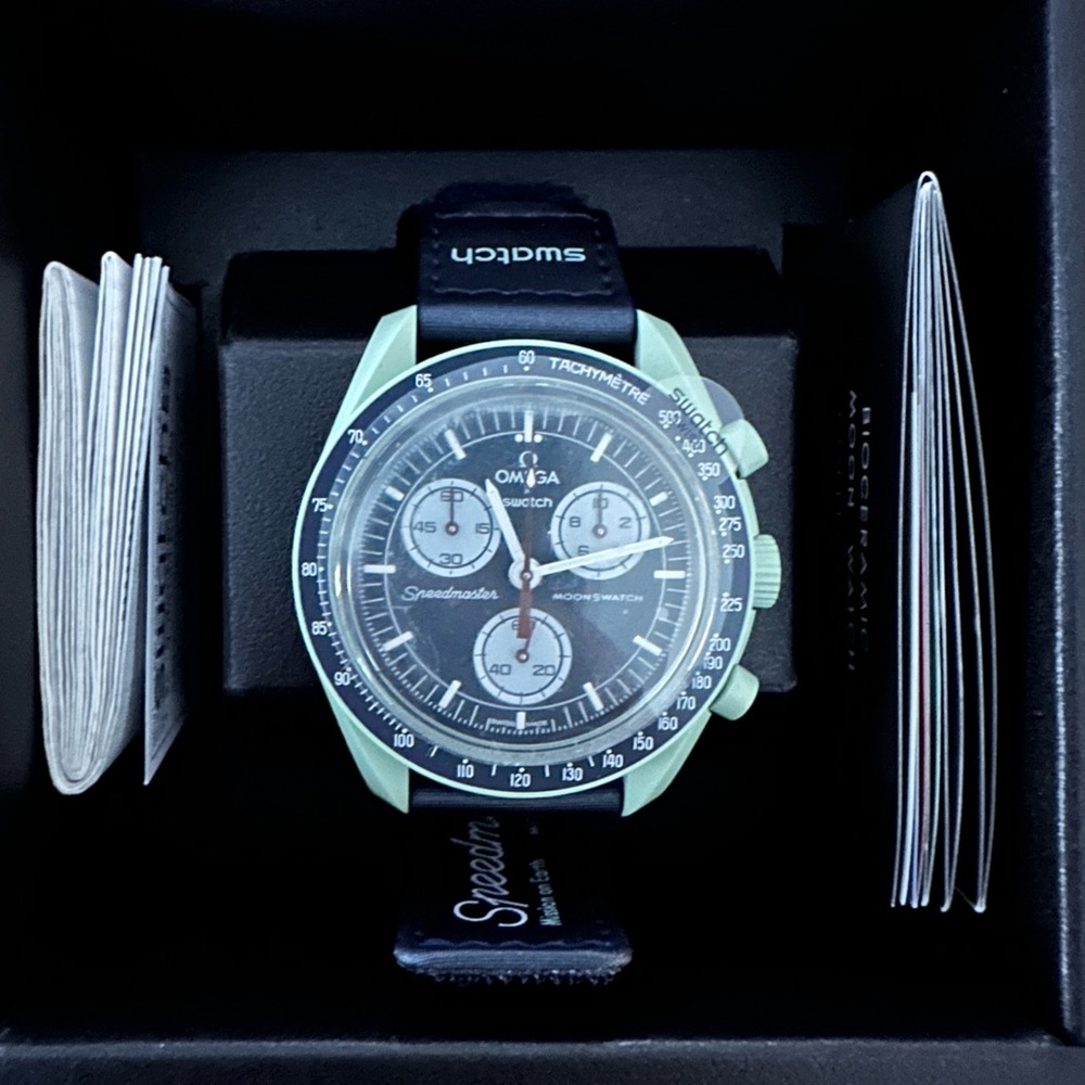 NIB Swatch Omega Earth Watch